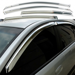 Дефлекторы окон хромированные для Kia Rio IV sedan (2013-)