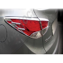 Накладки хромированные задних фонарей для Hyundai Tucson IX (2010-) 