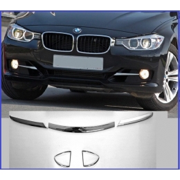 Накладки хромированные на передний бампер для BMW 3 (E90) (2005-2012)
