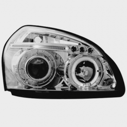 Передняя оптика для Hyundai Tucson (2004-2009) LED, галоген, Chrome