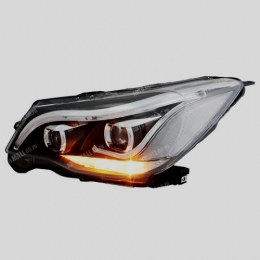 Передняя оптика для Subaru Forester (2013-) Angel Wings Style, LED, DRL, под ксенон, эл. корректор, Black 