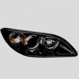 Передняя оптика для Mazda 3 (2009-2013) п/корректор, с линзой, чёрные