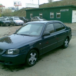 Дефлекторы окон Hyundai Accent 