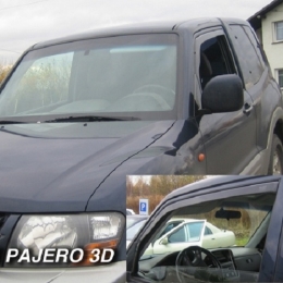 Дефлекторы окон Mitsubishi Pajero 2 3d