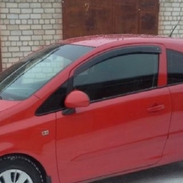 Дефлекторы окон Opel Corsa D 3d