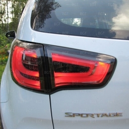 Задняя оптика для KIA Sportage R (2010-) BMW-Style, LED, Red-Smoke