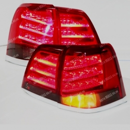 Задняя оптика для Toyota Land Cruiser 200 (2008-) Lexus-Stile V4, Red-Smoke