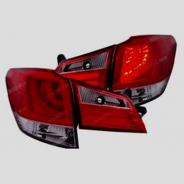 Задняя оптика для Subaru Outback (2009-2013) BMW-Style, LED, Red-White