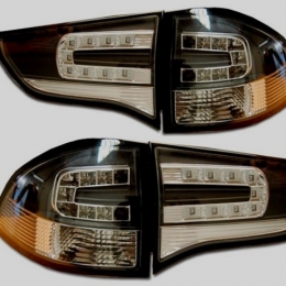 Задняя оптика для Mitsubishi Pajero Sport (2008-) с хрустальными диодами, хром