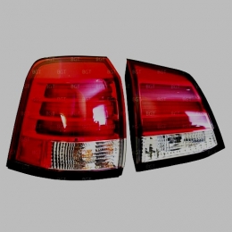 Задняя оптика для Toyota Land Cruiser 200 (2008-) Lexus-Stile V3,Red-White
