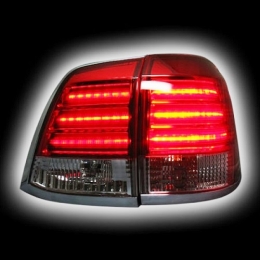 Задняя оптика для Toyota Land Cruiser 200 (2008-) Lexus-Stile V2, Red-White