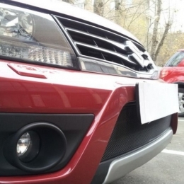 Защита радиатора для Suzuki Grand Vitara Premium черная