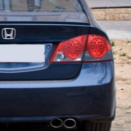 Задняя оптика для Honda Civic 4D (8G; 2006-11) Red-White