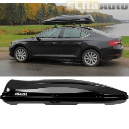 Бокс Diamond 500 (220*80*44) 500л., черный глянец, двухстороннее открывание