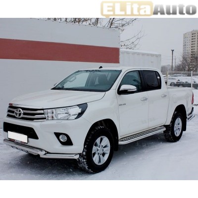 Купить  Пороги с площадкой для Toyota Hilux 2015  ,заказать в Екатеринбурге  Пороги с площадкой для Toyota Hilux 2015 