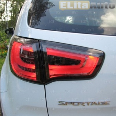 Купить  Задняя оптика для KIA Sportage R (2010-) BMW-Style, LED, Red-Smoke  ,заказать в Екатеринбурге  Задняя оптика для KIA Sportage R (2010-) BMW-Style, LED, Red-Smoke 