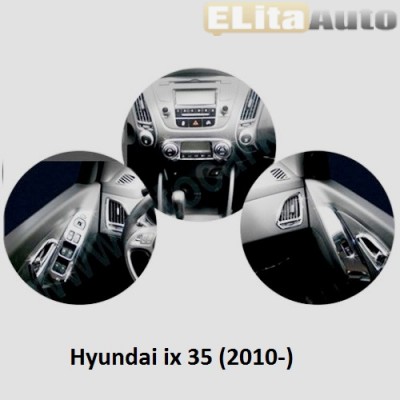 Купить  Накладки интерьера хромированные для Hyundai ix 35 (2010-)  ,заказать в Екатеринбурге  Накладки интерьера хромированные для Hyundai ix 35 (2010-) 