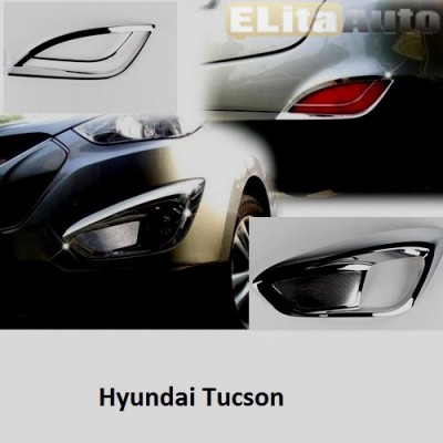 Купить  Накладки хромированные на ПТФ и задние отражатели для для Hyundai Tucson  (2010 -)  ,заказать в Екатеринбурге  Накладки хромированные на ПТФ и задние отражатели для для Hyundai Tucson  (2010 -) 
