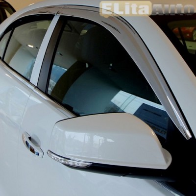 Купить  Дефлекторы боковых окон хром для Chevrolet Cruze (2011-)  ,заказать в Екатеринбурге  Дефлекторы боковых окон хром для Chevrolet Cruze (2011-) 