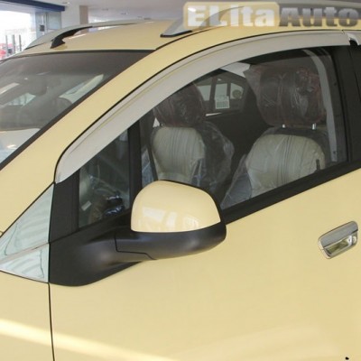 Купить  Дефлекторы боковых окон хром для Chevrolet Spark (2011-)  ,заказать в Екатеринбурге  Дефлекторы боковых окон хром для Chevrolet Spark (2011-) 