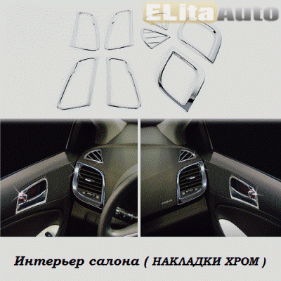 Купить  Накладки хромированные интерьера комплект  для Hyundai Solaris (2011 -)  ,заказать в Екатеринбурге  Накладки хромированные интерьера комплект  для Hyundai Solaris (2011 -) 