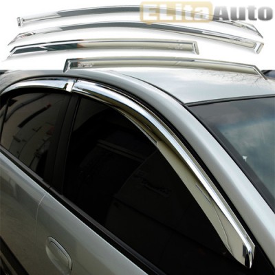 Купить  Дефлекторы хромированные боковых окон для Kia Cerato II sedan (2008 - 2012)  ,заказать в Екатеринбурге  Дефлекторы хромированные боковых окон для Kia Cerato II sedan (2008 - 2012) 
