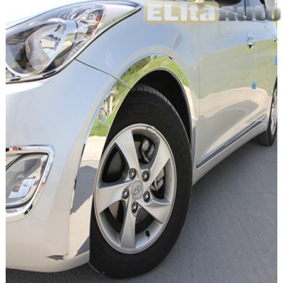Купить  Накладки хромированные колесных арок для Hyundai Elantra HD (2006 - 2010)  ,заказать в Екатеринбурге  Накладки хромированные колесных арок для Hyundai Elantra HD (2006 - 2010) 