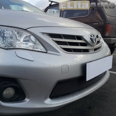 Купить  Защита радиатора для Toyota Corolla черная  ,заказать в Екатеринбурге  Защита радиатора для Toyota Corolla черная 