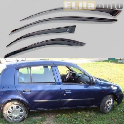 Купить  Дефлекторы окон Renault Clio Hb  ,заказать в Екатеринбурге  Дефлекторы окон Renault Clio Hb 