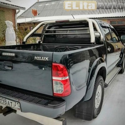 Купить  Дуга из нержавеющей стали для пикапа Toyota Hilux Vigo (2015+) (Тойота Виго)  ,заказать в Екатеринбурге  Дуга из нержавеющей стали для пикапа Toyota Hilux Vigo (2015+) (Тойота Виго) 