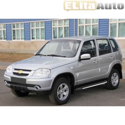Купить  Пороги для Chevrolet Niva с площадкой (2010-)  ,заказать в Екатеринбурге  Пороги для Chevrolet Niva с площадкой (2010-) 